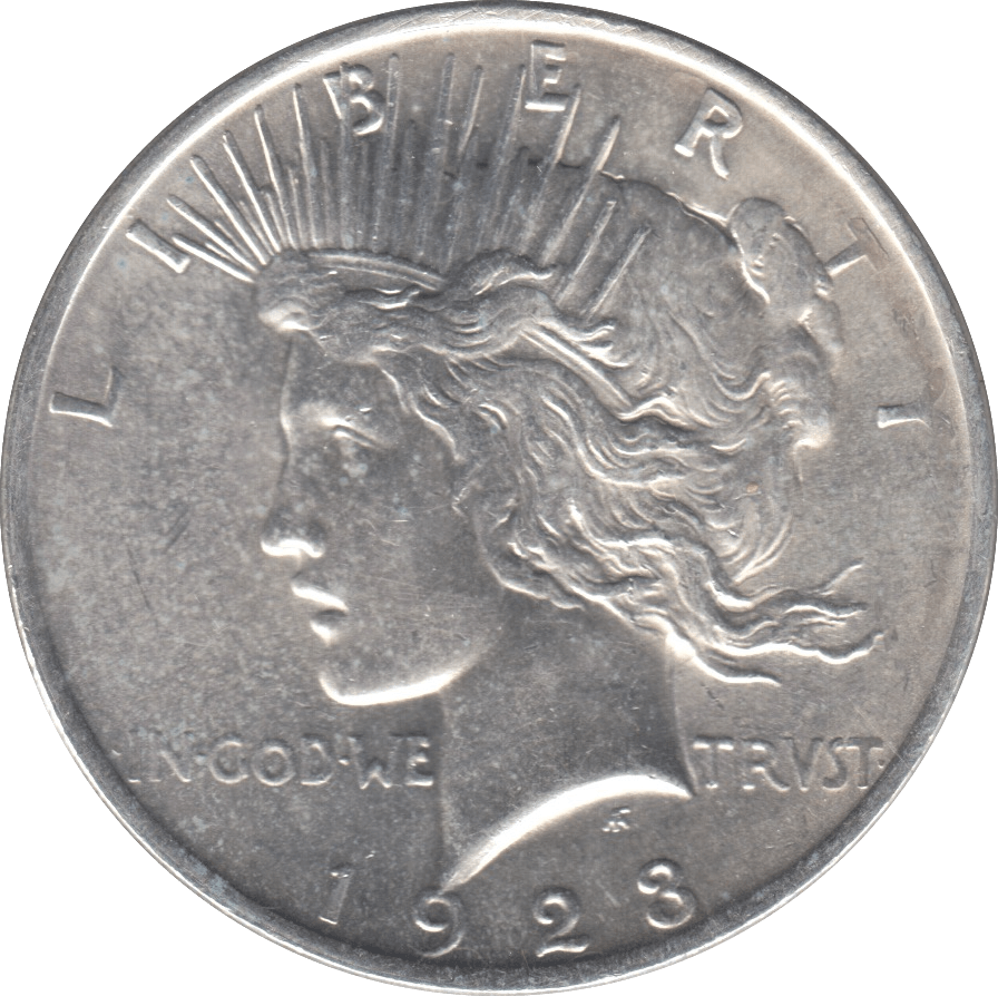 1923 SILVER PEACE DOLLAR USA REF 2 - SILVER WORLD COINS - Cambridgeshire Coins