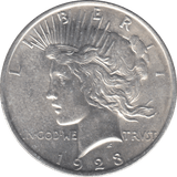1923 SILVER PEACE DOLLAR USA REF 2 - SILVER WORLD COINS - Cambridgeshire Coins