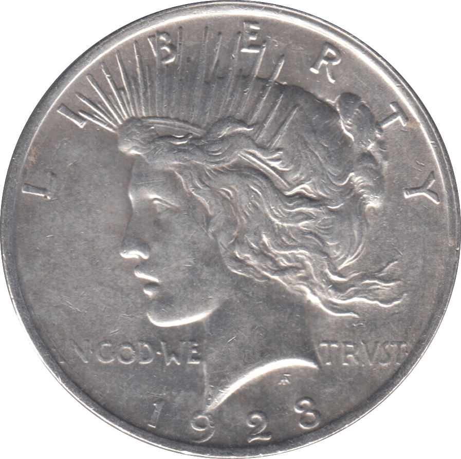 1923 SILVER PEACE DOLLAR USA REF 3 - SILVER WORLD COINS - Cambridgeshire Coins
