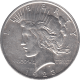 1923 SILVER PEACE DOLLAR USA REF 3 - SILVER WORLD COINS - Cambridgeshire Coins