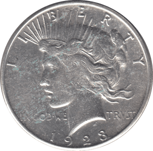 1923 SILVER PEACE DOLLAR USA REF 5 - SILVER WORLD COINS - Cambridgeshire Coins