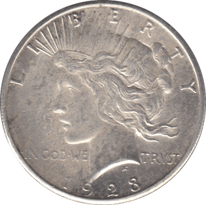 1923 SILVER PEACE DOLLAR USA REF 6 - SILVER WORLD COINS - Cambridgeshire Coins
