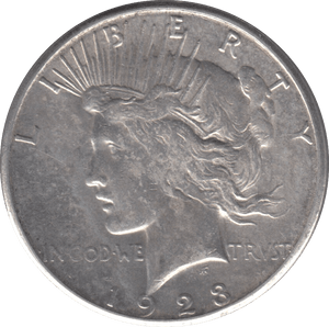 1923 SILVER PEACE DOLLAR USA REF 8 - SILVER WORLD COINS - Cambridgeshire Coins