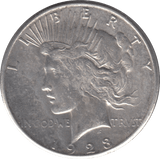 1923 SILVER PEACE DOLLAR USA REF 8 - SILVER WORLD COINS - Cambridgeshire Coins