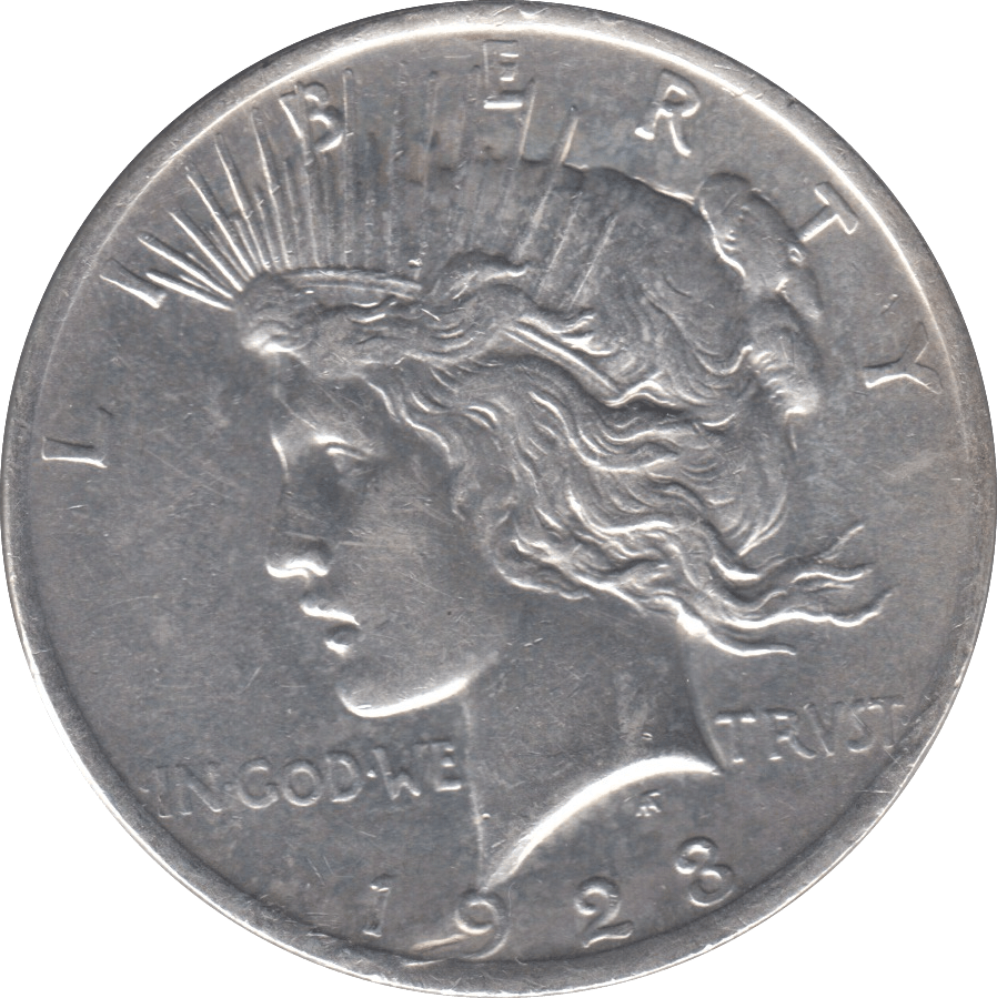 1923 SILVER PEACE DOLLAR USA REF 9 - SILVER WORLD COINS - Cambridgeshire Coins