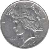 1923 SILVER PEACE DOLLAR USA REF 9 - SILVER WORLD COINS - Cambridgeshire Coins