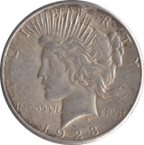 1923 SILVER PEACE DOLLAR USA SAN FRANSISCO MINT - SILVER WORLD COINS - Cambridgeshire Coins