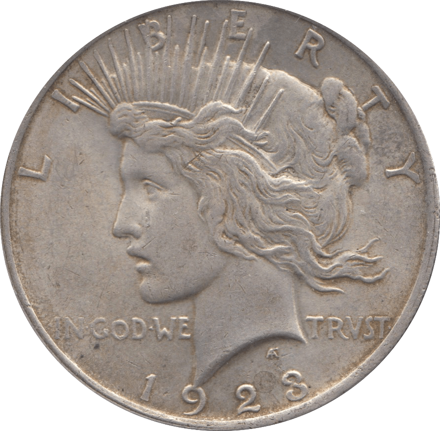 1923 SILVER PEACE DOLLAR USA - SILVER WORLD COINS - Cambridgeshire Coins