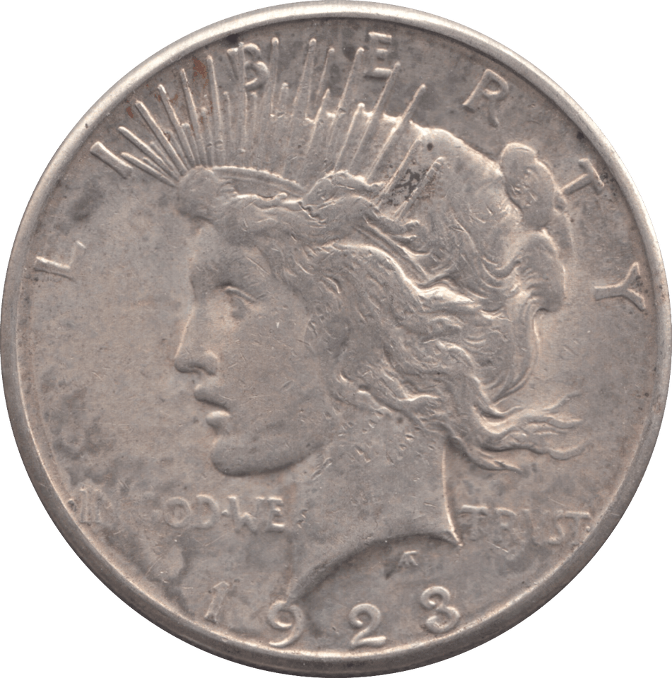 1923 SILVER PEACE DOLLAR USA - SILVER WORLD COINS - Cambridgeshire Coins