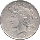 1923 SILVER PEACE DOLLAR USA - SILVER WORLD COINS - Cambridgeshire Coins