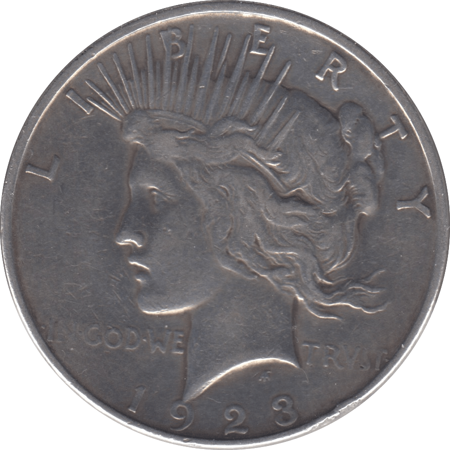 1923 SILVER PEACE DOLLAR USA - WORLD SILVER COINS - Cambridgeshire Coins