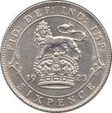 1923 SIXPENCE ( AUNC ) - Sixpence - Cambridgeshire Coins