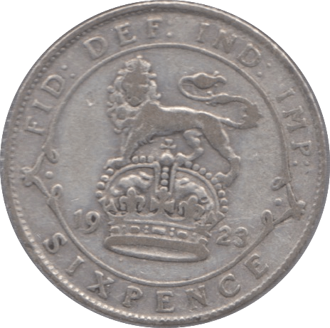1923 SIXPENCE ( GF ) 2 - Sixpence - Cambridgeshire Coins