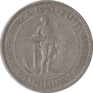 1923 SOUTH AFRICA SILVER ONE SHILLING - SILVER WORLD COINS - Cambridgeshire Coins