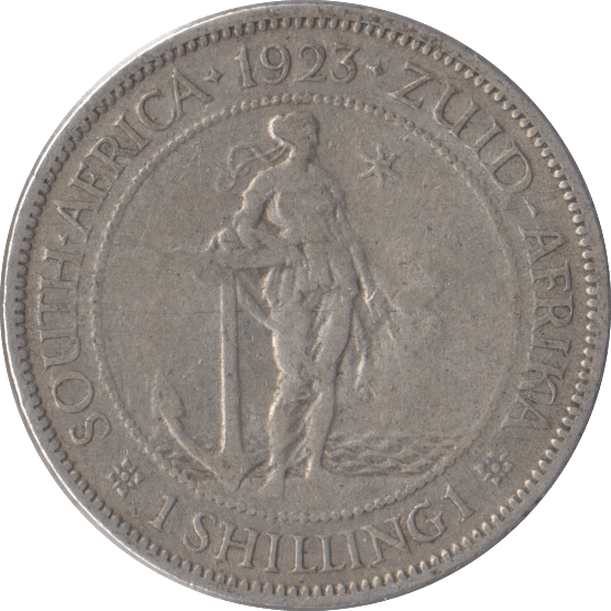 1923 SOUTH AFRICA SILVER ONE SHILLING - SILVER WORLD COINS - Cambridgeshire Coins