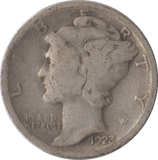 1923 USA SILVER DIME SAN FRANCISCO MINT - SILVER WORLD COINS - Cambridgeshire Coins