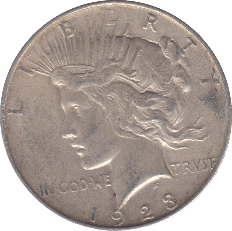 1923 USA SILVER PEACE DOLLAR A - SILVER WORLD COINS - Cambridgeshire Coins