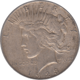 1923 USA SILVER PEACE DOLLAR B - SILVER WORLD COINS - Cambridgeshire Coins