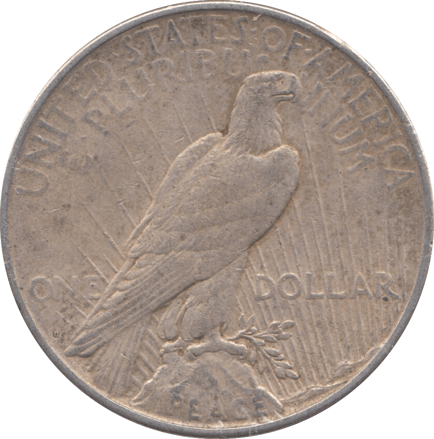 1923 USA SILVER PEACE DOLLAR B - SILVER WORLD COINS - Cambridgeshire Coins