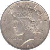 1923 USA SILVER PEACE DOLLAR C - SILVER WORLD COINS - Cambridgeshire Coins