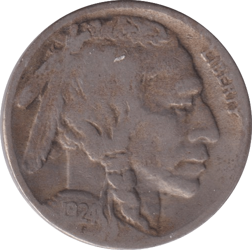 1924 5 CENTS USA - WORLD COINS - Cambridgeshire Coins