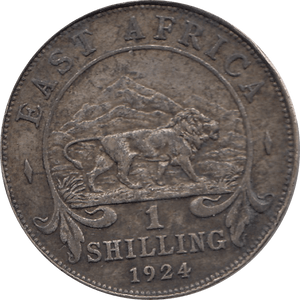 1924 BASE SILVER SHILLING BRITISH EAST AFRICA REF 134 - SILVER WORLD COINS - Cambridgeshire Coins