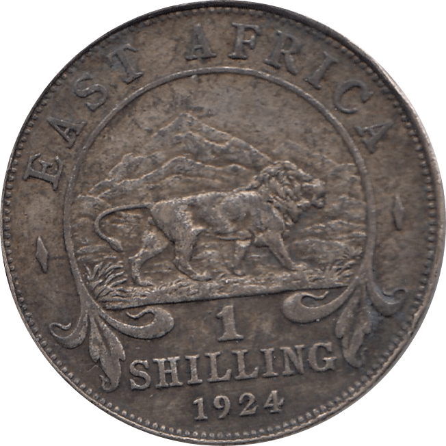 1924 BASE SILVER SHILLING BRITISH EAST AFRICA REF 134 - SILVER WORLD COINS - Cambridgeshire Coins