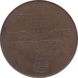 1924 BRITISH EMPIRE EXHIBITION MEDAL - MEDALS - Cambridgeshire Coins