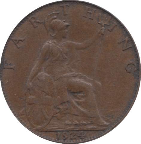 1924 FARTHING ( EF ) 2 - Farthing - Cambridgeshire Coins