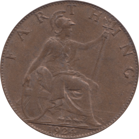 1924 FARTHING ( UNC ) - Farthing - Cambridgeshire Coins