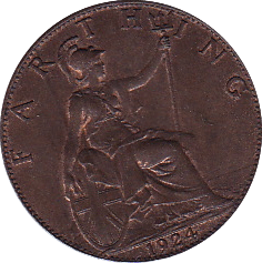 1924 FARTHING ( UNC ) - Farthing - Cambridgeshire Coins