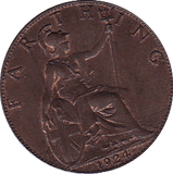 1924 FARTHING ( UNC ) - Farthing - Cambridgeshire Coins
