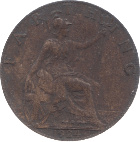 1924 FARTHING ( VF ) 23 - Farthing - Cambridgeshire Coins