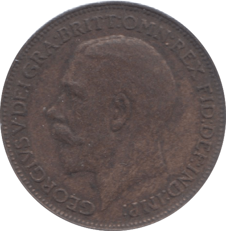 1924 FARTHING ( VF ) 23 - Farthing - Cambridgeshire Coins