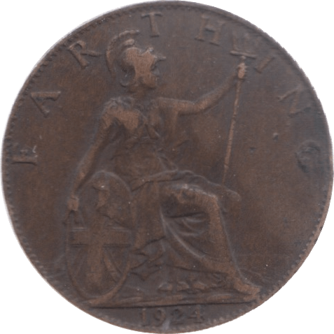1924 FARTHING ( VF ) 3 - Farthing - Cambridgeshire Coins