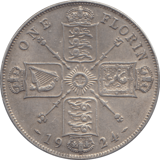 1924 FLORIN ( GVF ) - Florin - Cambridgeshire Coins
