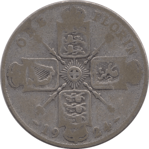 1924 FLORIN ( NF ) - FLORIN - Cambridgeshire Coins