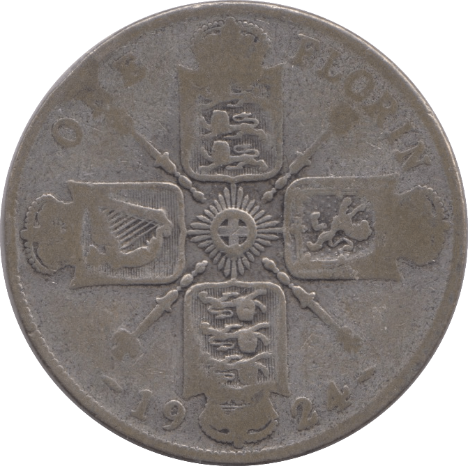 1924 FLORIN ( NF ) - FLORIN - Cambridgeshire Coins