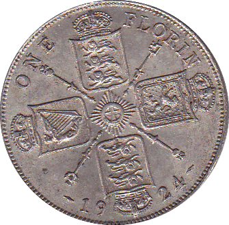 1924 FLORIN ( VF ) . - Florin - Cambridgeshire Coins