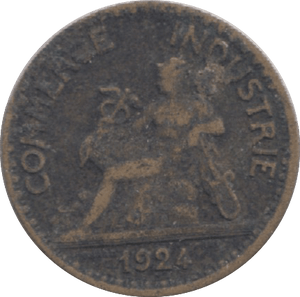 1924 FRANCE 50 CENTIMES - WORLD COINS - Cambridgeshire Coins