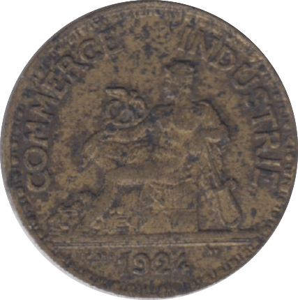 1924 FRANCE 50 CENTIMES - WORLD COINS - Cambridgeshire Coins