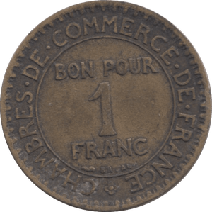 1924 FRANCE ONE FRANC - WORLD COINS - Cambridgeshire Coins