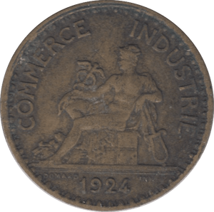 1924 FRANCE ONE FRANC - WORLD COINS - Cambridgeshire Coins