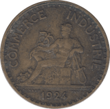 1924 FRANCE ONE FRANC - WORLD COINS - Cambridgeshire Coins