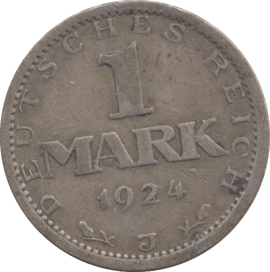 1924 GERMANY ONE MARK - WORLD COINS - Cambridgeshire Coins