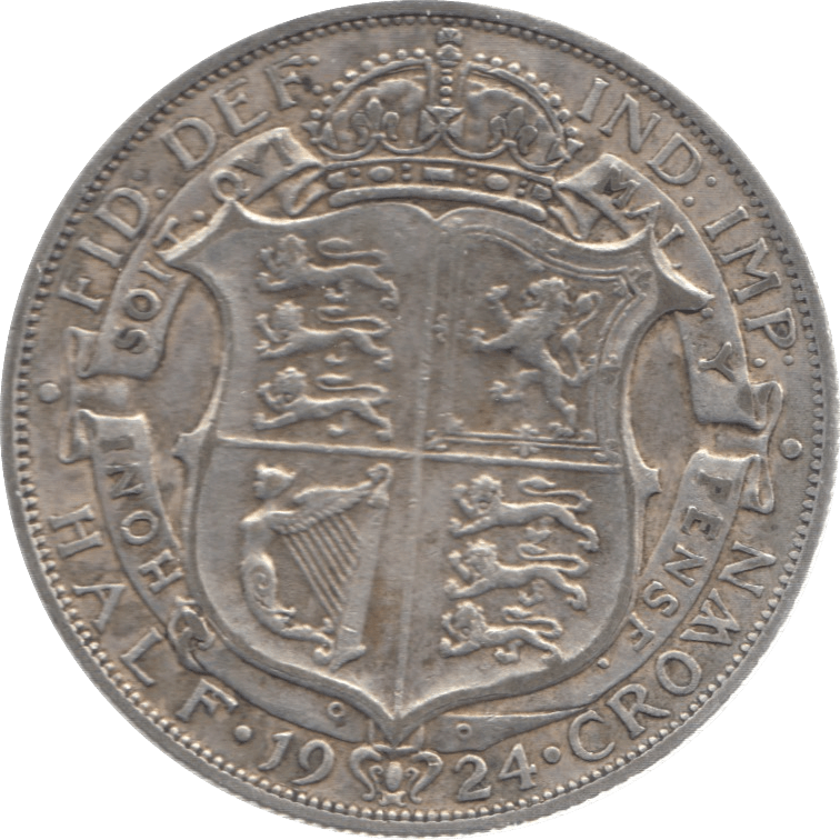 1924 HALF CROWN ( GF ) 23 - Halfcrown - Cambridgeshire Coins