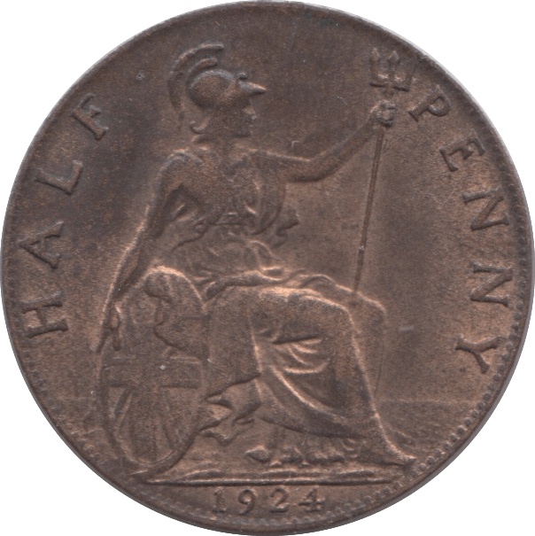 1924 HALF PENNY ( UNC ) - Halfpenny - Cambridgeshire Coins