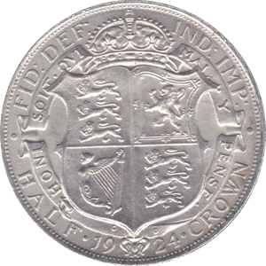 1924 HALFCROWN ( AUNC ) B - Halfcrown - Cambridgeshire Coins
