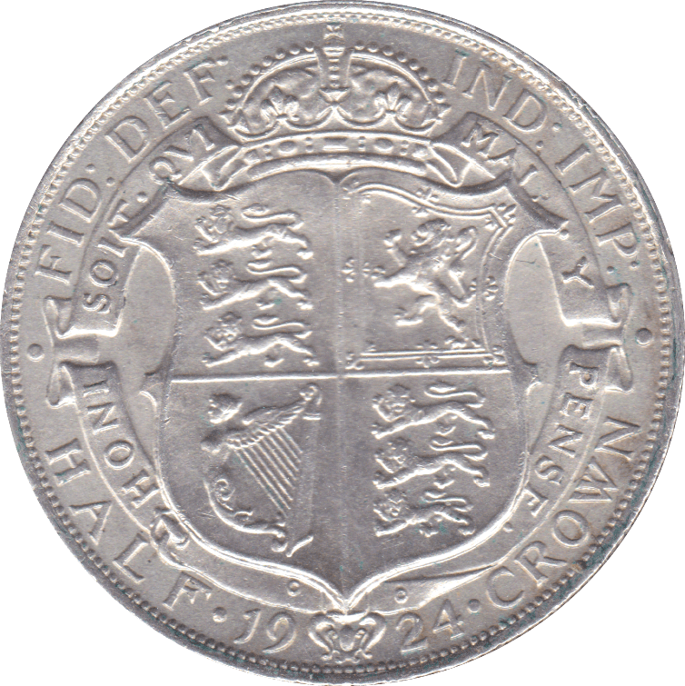 1924 HALFCROWN ( AUNC ) B - Halfcrown - Cambridgeshire Coins