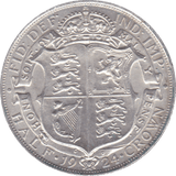 1924 HALFCROWN ( AUNC ) B - Halfcrown - Cambridgeshire Coins